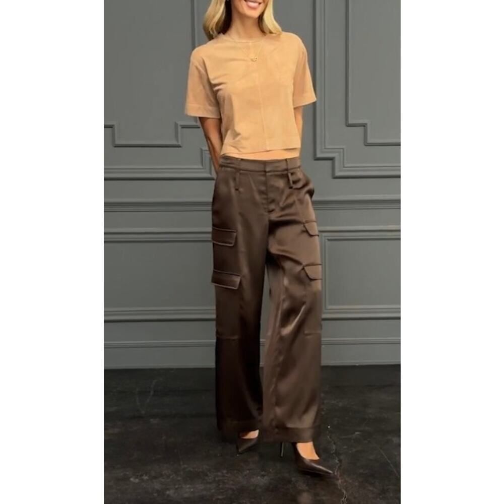 NWT The Noli Shop Naya Faux Suede Tee Women’s Small